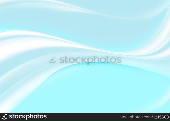 Abstract background : floating cruve on light blue color background.