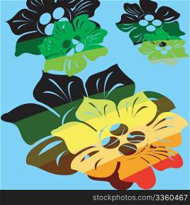 Abstract background flower concept, vector art