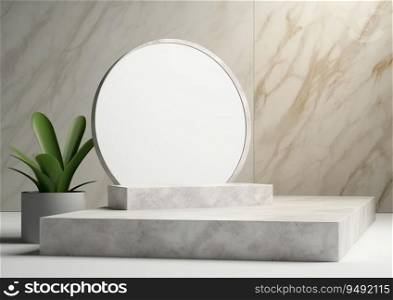 Abstract background for cosmetic product display showcasing elegance and beauty