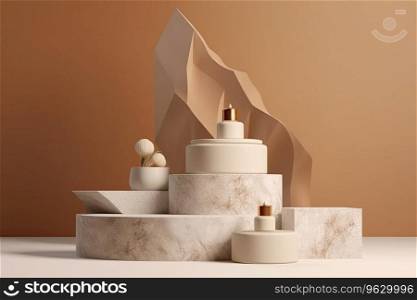 Abstract background for cosmetic∏uct display sto≠podium minimal background