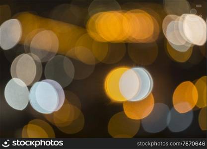 Abstract background forming a colorful bokeh lights