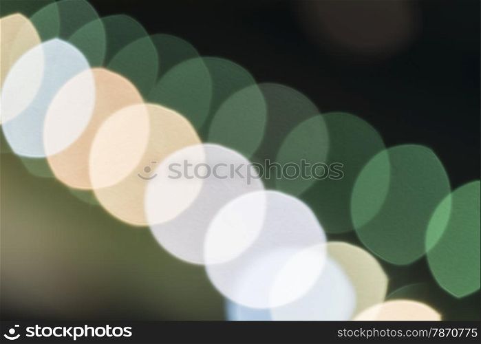 Abstract background forming a colorful bokeh lights