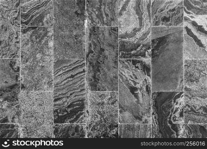 Abstract background from black and white marble texture and pattern. Retro and vintage wall can decorated both of indoor and outdoor. Picture for add text message. Backdrop for design art work.