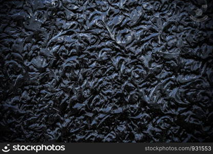 Abstract background from black color painted on wall. Dark texture and pattern backdrop.