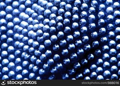 Abstract Background from Metal Balls with Glare, Dots Disco Ball Texture, Sparkling Magical Particles, Lattice Grid Net Circle Steel Bubbles, Digital Halftone or Cyber Surface