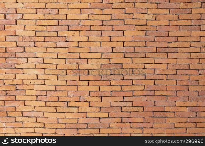 Abstract background from old brown brick pattern wall. Vintage and retro backdrop.