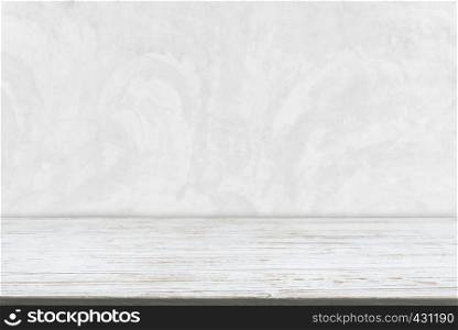 Abstract background from old white wooden plank with white concrete texture background. Vintage and retro backdrop. Picture for add text message. Backdrop for design art work.