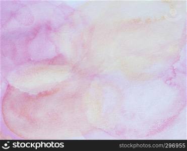 Abstract background from pink watercolor painted on paper. Vintage backdrop. Valentine, love or wedding background. Picture for add text message. Backdrop for design art work.
