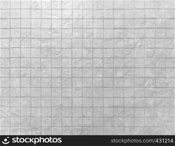 Abstract background from white brick pattern wall with grunge. Vintage or retro backdrop.
