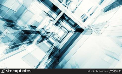 Abstract background futuristic concept fantastic details. 3d rendering. Abstract background futuristic concept fantastic details