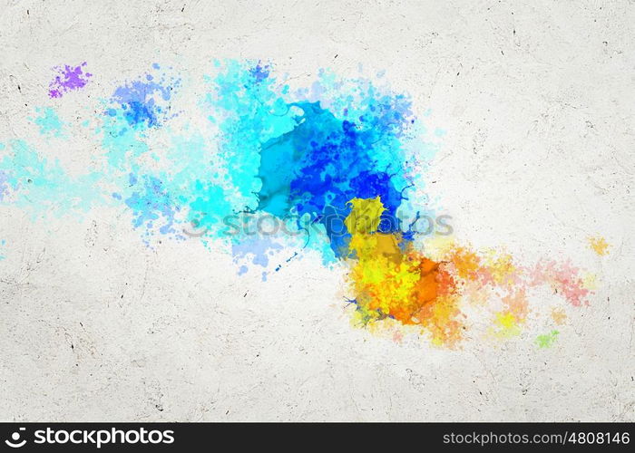 Abstract background image. Abstract background image with colorful splashes and drops