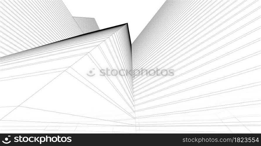 abstract background modern architectural scenery lines