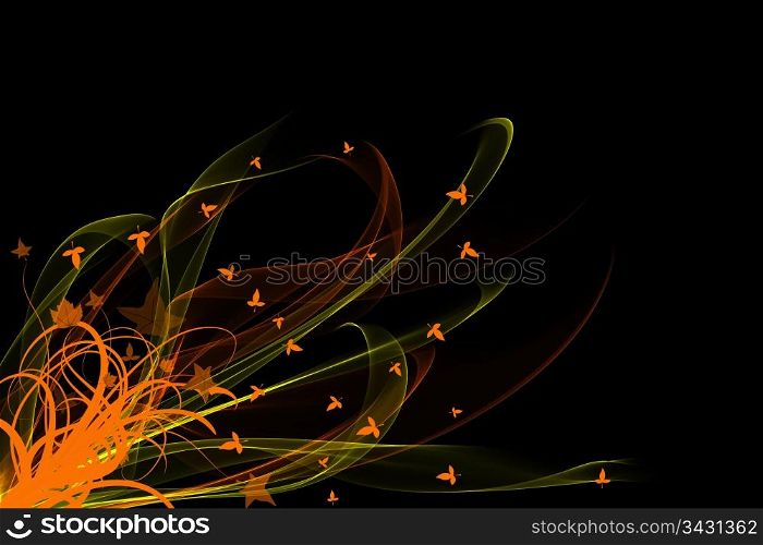 Abstract background of beautiful and colorful floral