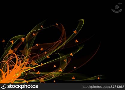 Abstract background of beautiful and colorful floral