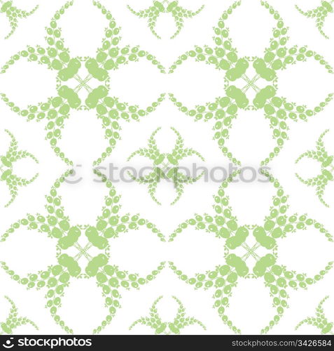 Abstract background of beautiful seamless floral pattern