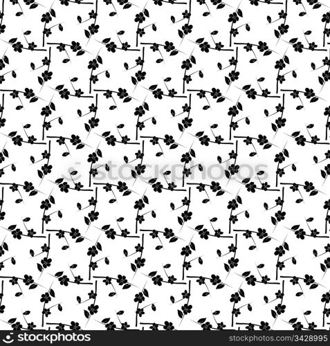 abstract background of beautiful seamless floral pattern