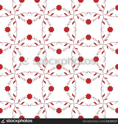 Abstract background of beautiful seamless floral pattern