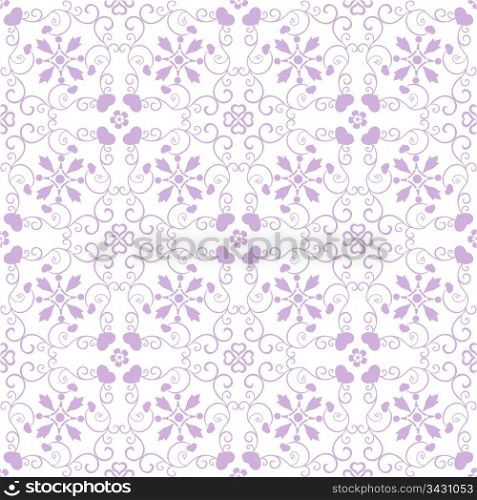 Abstract background of beautiful seamless floral pattern
