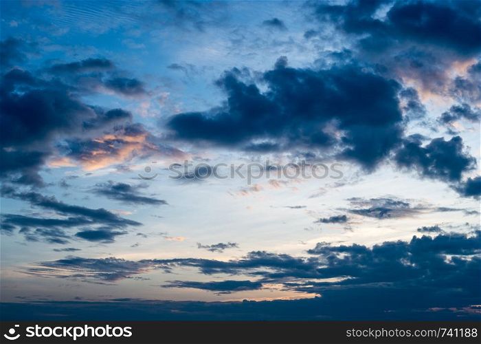 Abstract background of clouds sky