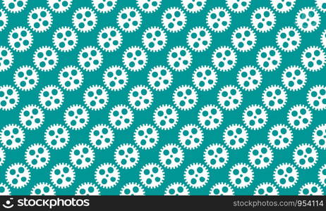Abstract background of Cogs and gears on green background. design vector illustration.