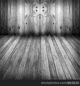 Abstract background of Creative Wood in black and white vintage color