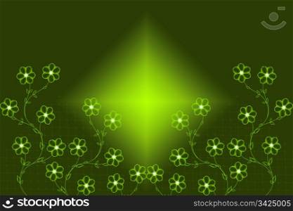 Abstract background of green spring