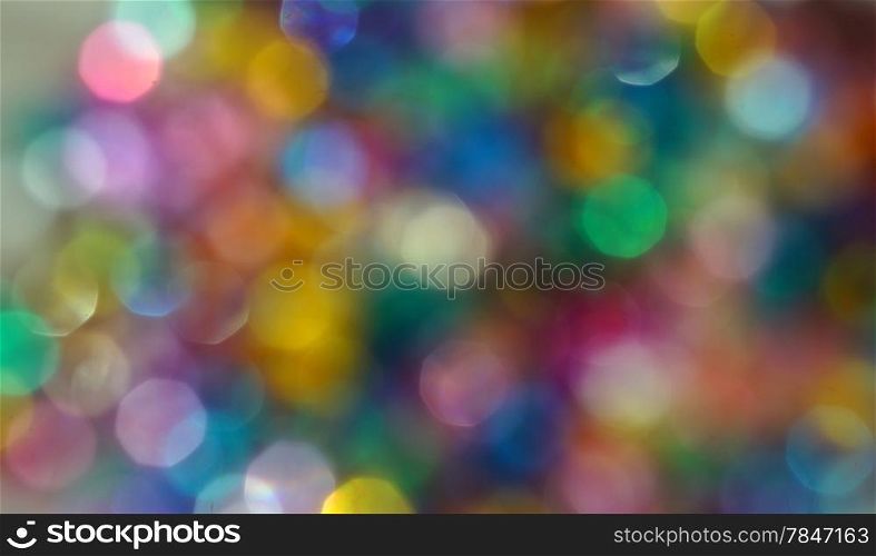Abstract background of multicolored spots bokeh