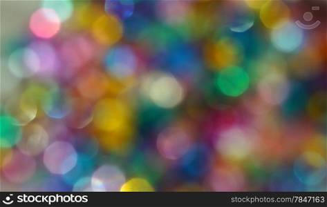 Abstract background of multicolored spots bokeh