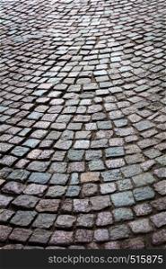 abstract background of old cobblestone pavement