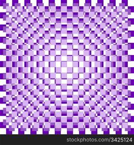 Abstract background of purple and white checkered pattern
