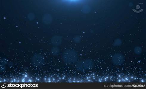 Abstract background of round particles rising up. 3d render.