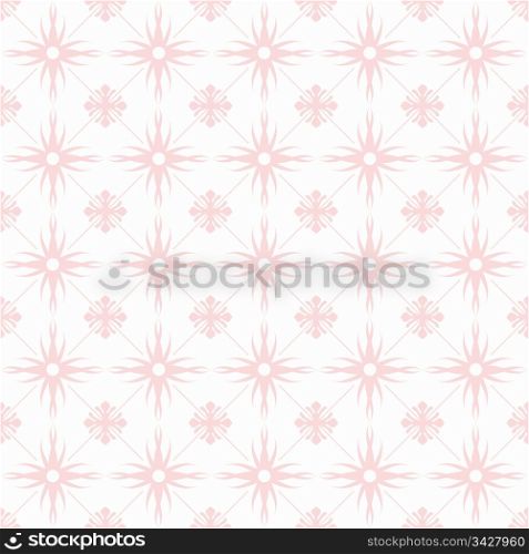 Abstract background of seamless floral and dots pattern