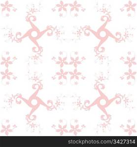 Abstract background of seamless floral pattern