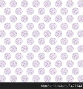 Abstract background of seamless polka dots pattern