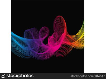 Abstract background Rainbow Ribbon. vector illustration eps 10. Abstract background Rainbow Ribbon.vector illustration