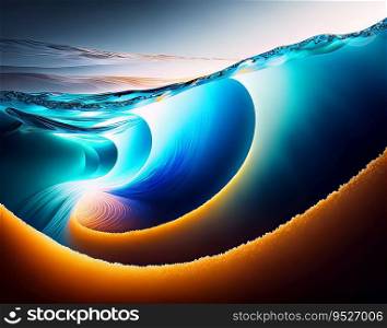 Abstract background resembling the play of light and water currents beneath the ocean's surface.