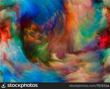 Abstract Background series. Abstract composition of Color and movement on canvas suitable in projects related to art, creativity and imagination