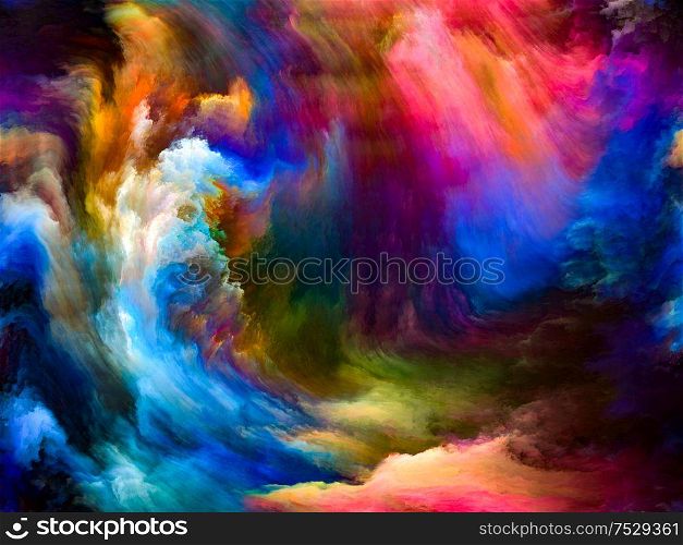 Abstract Background series. Abstract composition of Color and movement on canvas suitable in projects related to art, creativity and imagination