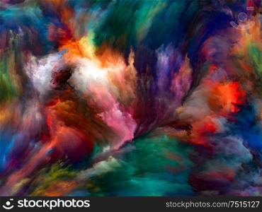Abstract Background series. Abstract design made of Color and movement on canvas on the subject of art, creativity and imagination
