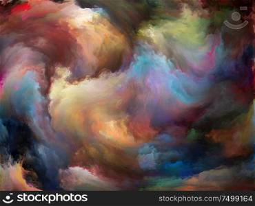 Abstract Background series. Backdrop composed of Color and movement on canvas and suitable for use in the projects on art, creativity and imagination