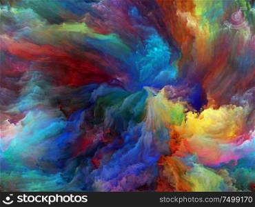 Abstract Background series. Backdrop composed of Color and movement on canvas and suitable for use in the projects on art, creativity and imagination