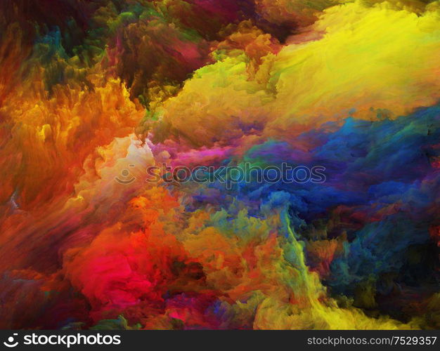 Abstract Background series. Backdrop of Color and movement on canvas to complement your design on the subject of art, creativity and imagination