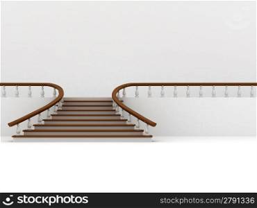 Abstract background. Stairs. 3d