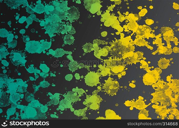 Abstract background template made of of colorful paint splashes