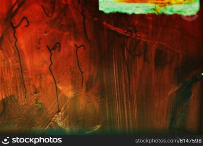 Abstract background texture of dried acrylic paints