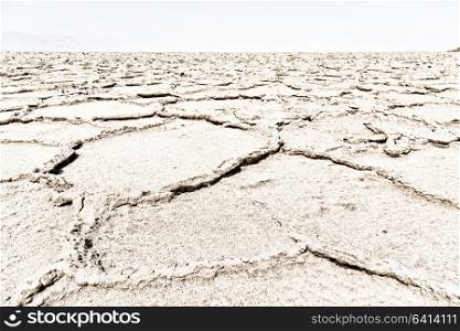 abstract background texture of the desert of salt in africa ethiopia danakil region of afar concept of wilderness ans danger place