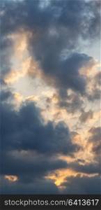 abstract background texture of the empty sky and the sun near the cloud concept of heaven and peace