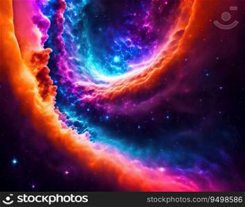 Abstract background that mimics the texture of a nebula in space. AI genareted