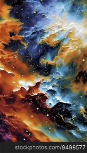 Abstract background, wallpaper that mimics the texture of a nebula in space. AI genareted