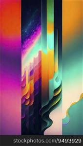 Abstract background / wallpaper with a blend of metallic and neon colors.
